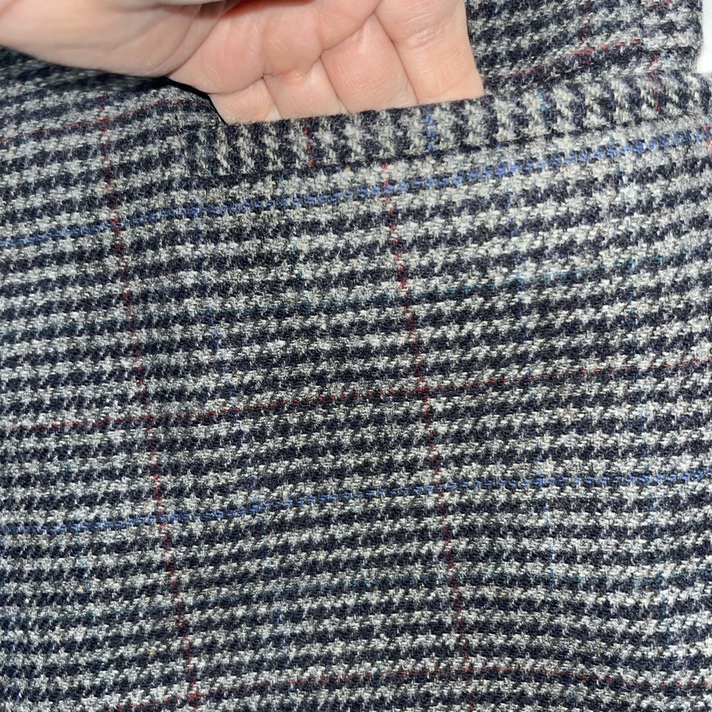 Pendleton Gray Blue 100% Wool Blazer Sport Coat Jacket Sz Tweed 48 R - Picture 4 of 8